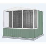 Absco Flat Roof Aviary Gable Roof 2.26m x 2.22m x 2.00m 23231GKFD
